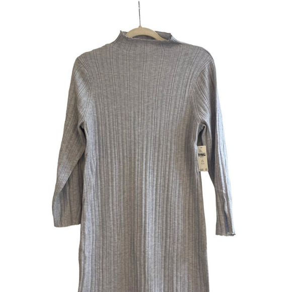 Daily Practice by Anthropologie Textured Column Sweater Dress Grey Size 1X NWT - Picture 6 of 12